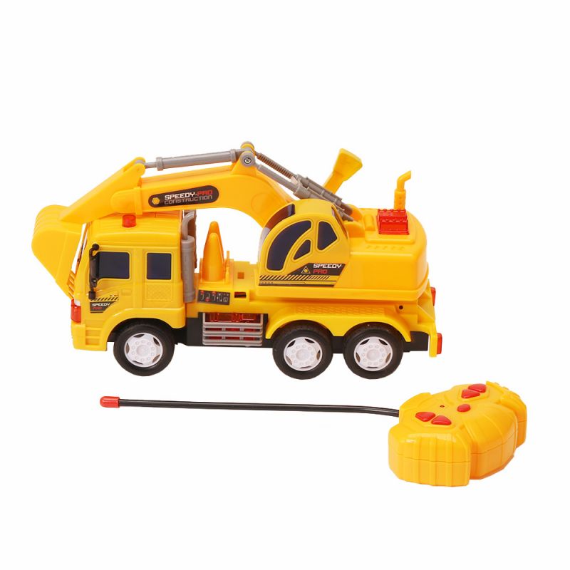 ODM ريموٽ ڪنٽرول Excavator Toy 1:18 روشني ۽ آواز سان (2)