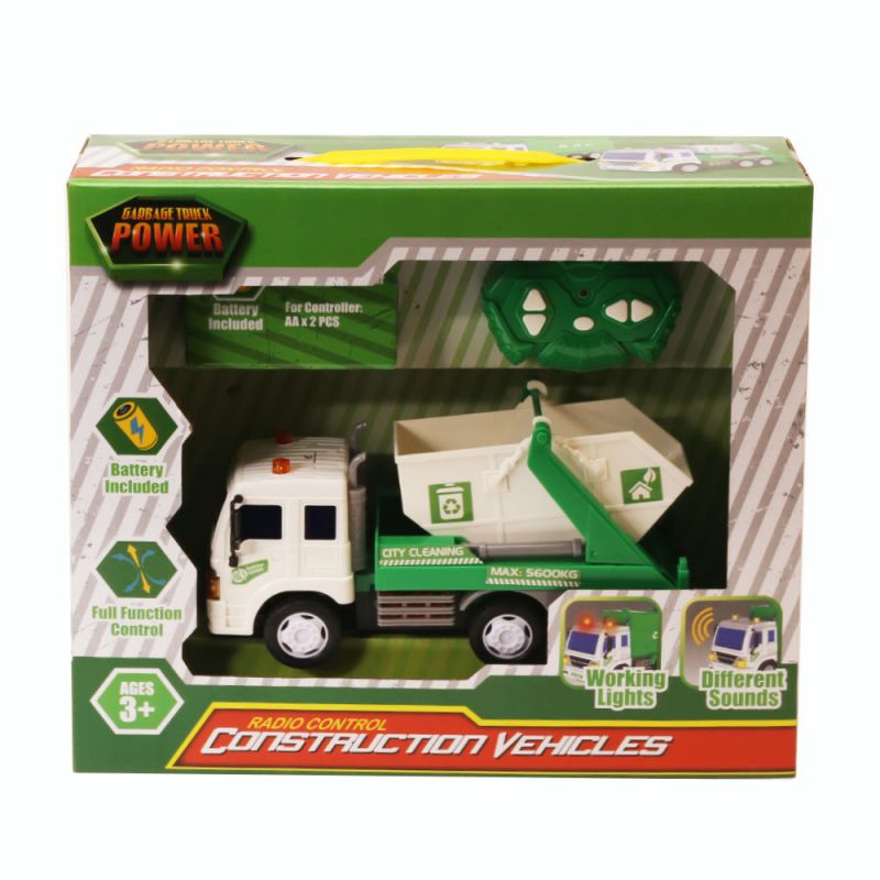 Radio Control Sanitation truck Toys  1：18 with light & Sounds factory direct sale (2)